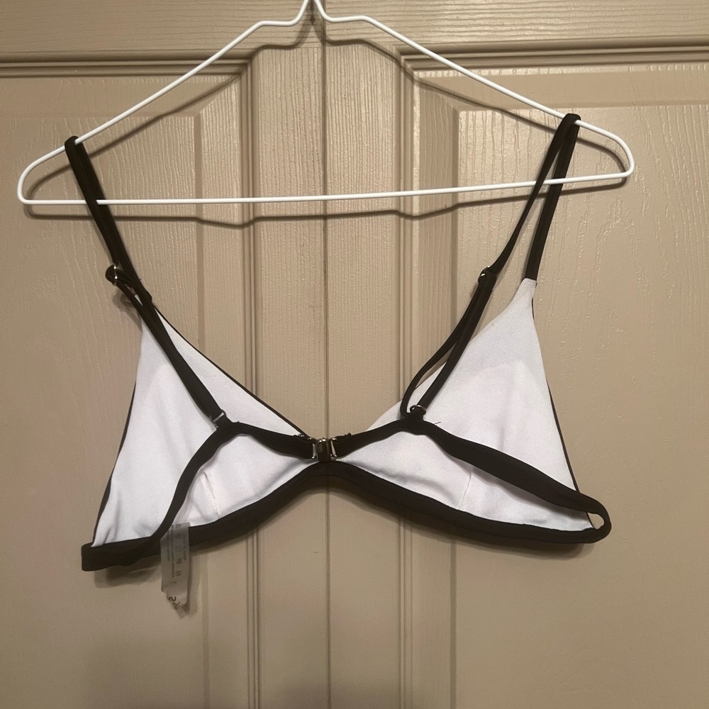 Minimalist Black Bikini Triangle Top - Picture 2 of 3